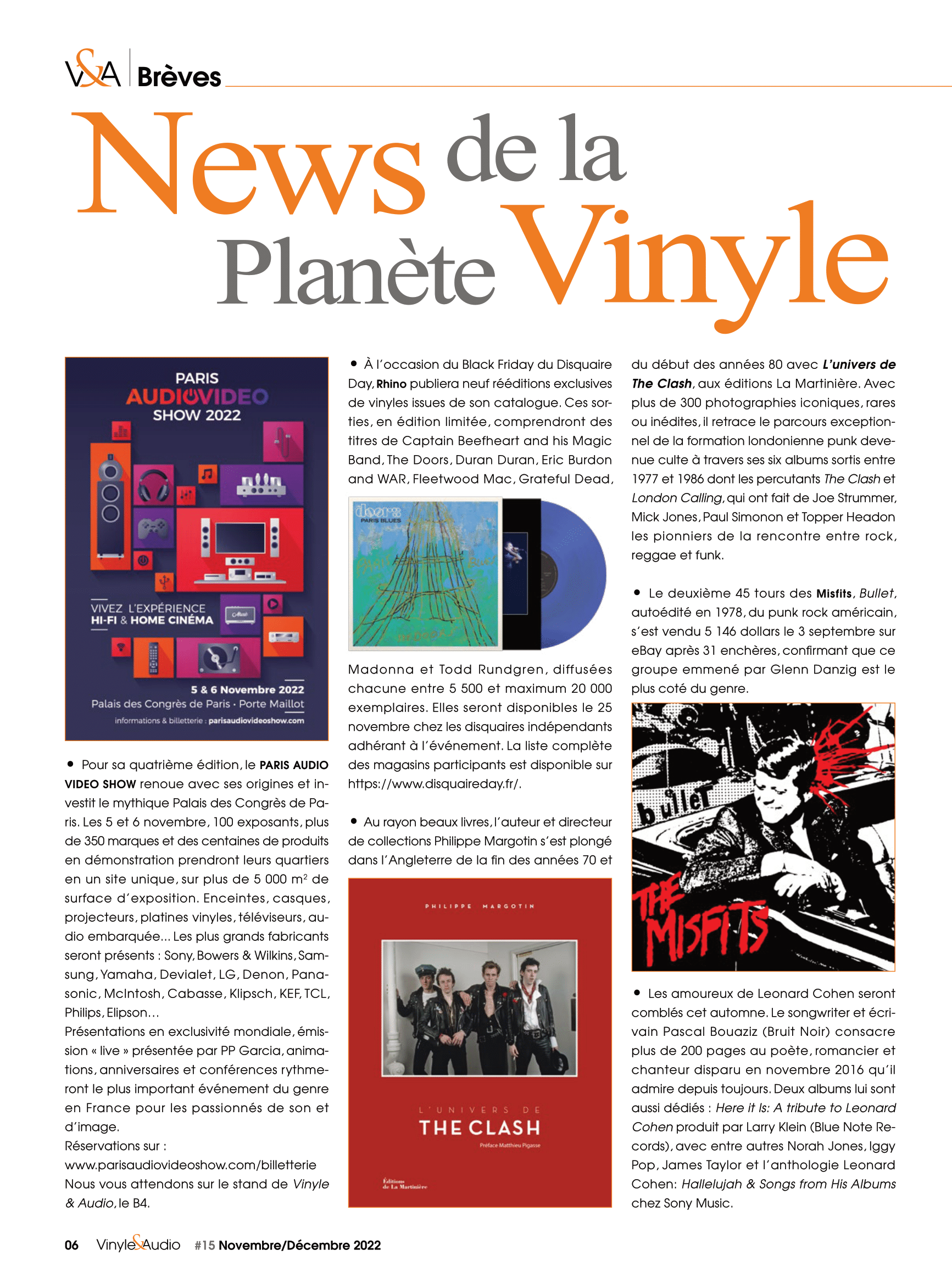 Vinyle & Audio n°15 : News de la Planète Vinyle