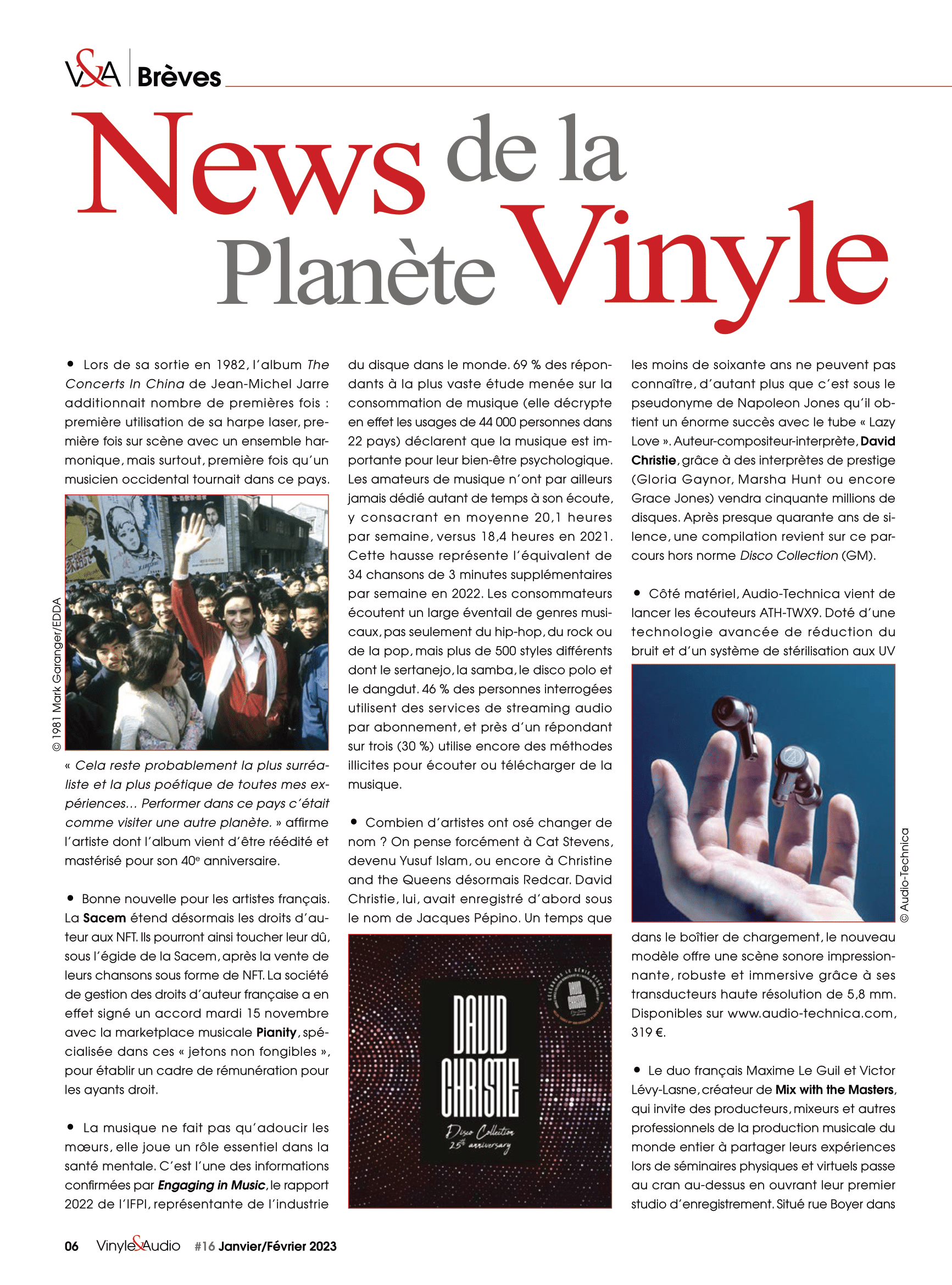 Vinyle & Audio n°16 : News de la Planète Vinyle