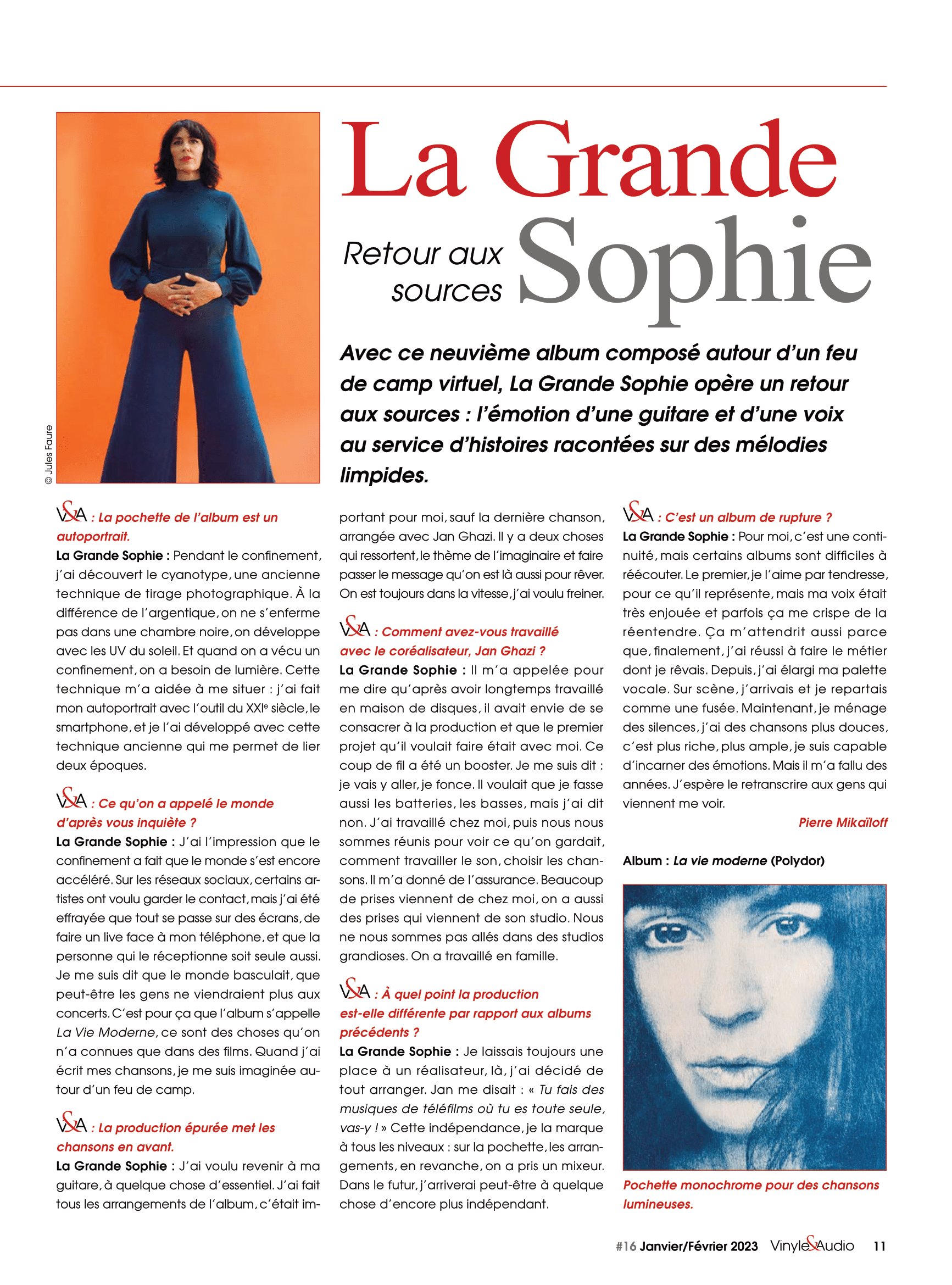 A l'affiche de Vinyle & Audio n°16 : La Grande Sophie