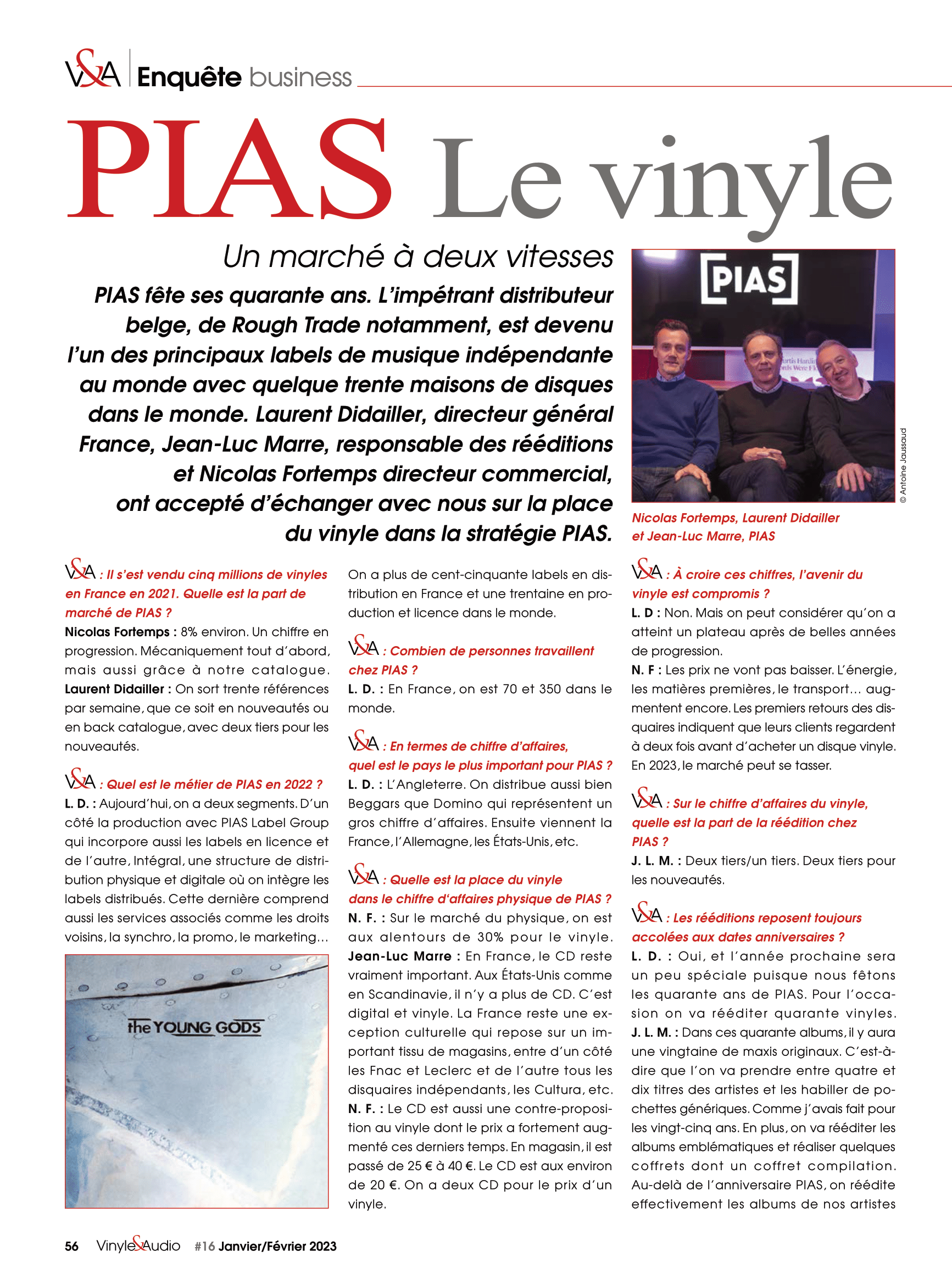 Vinyle & Audio n°16 : le vinyle selon PIAS