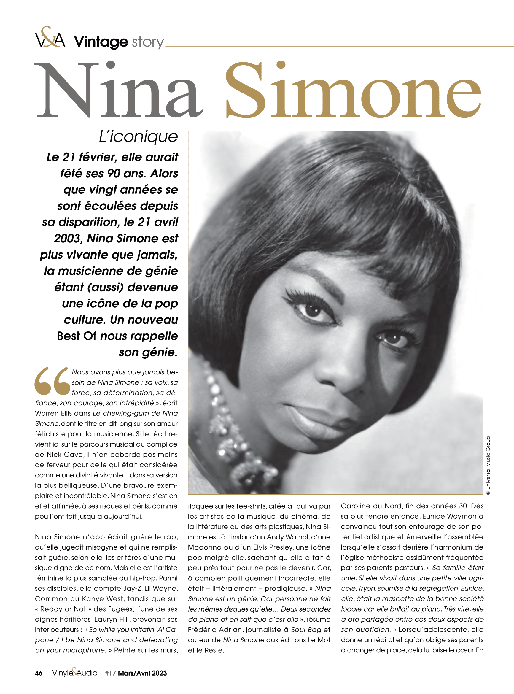 Vinyle & Audio n°17 : vintage story avec l'iconique Nina Simone