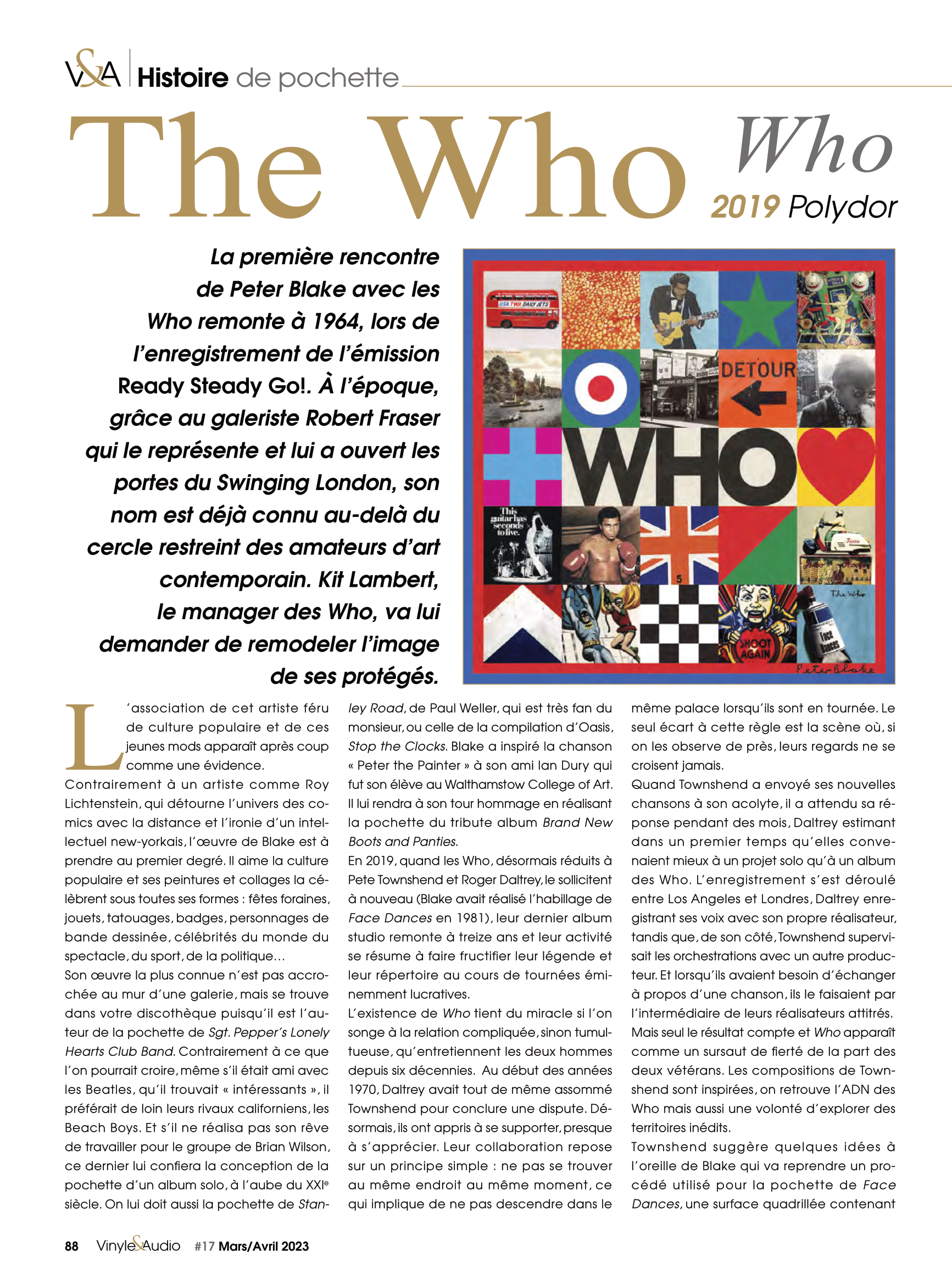 Vinyle & Audio n°17 : histoire de pochette avec les Who