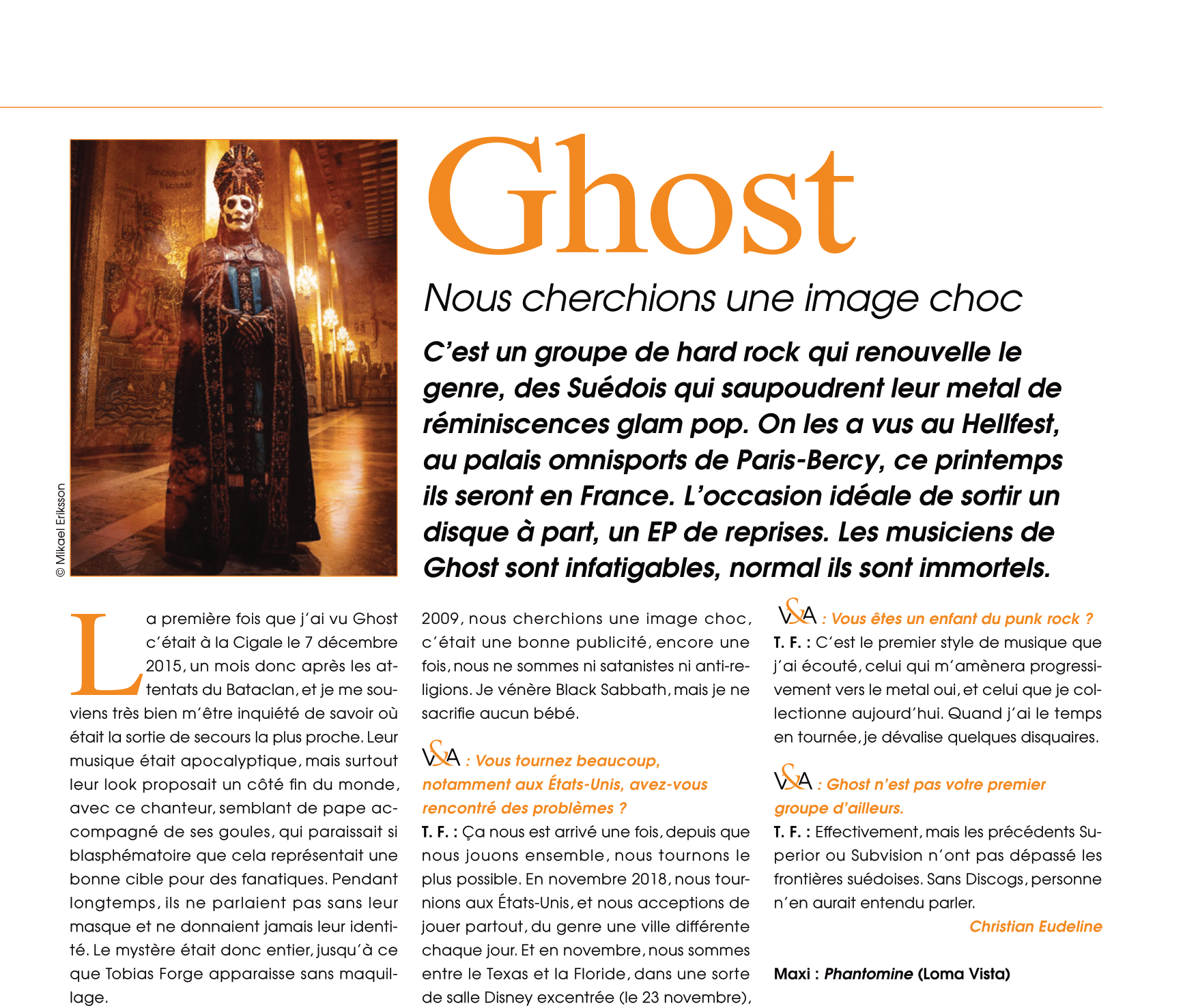 Vinyle & Audio n°18 : Ghost