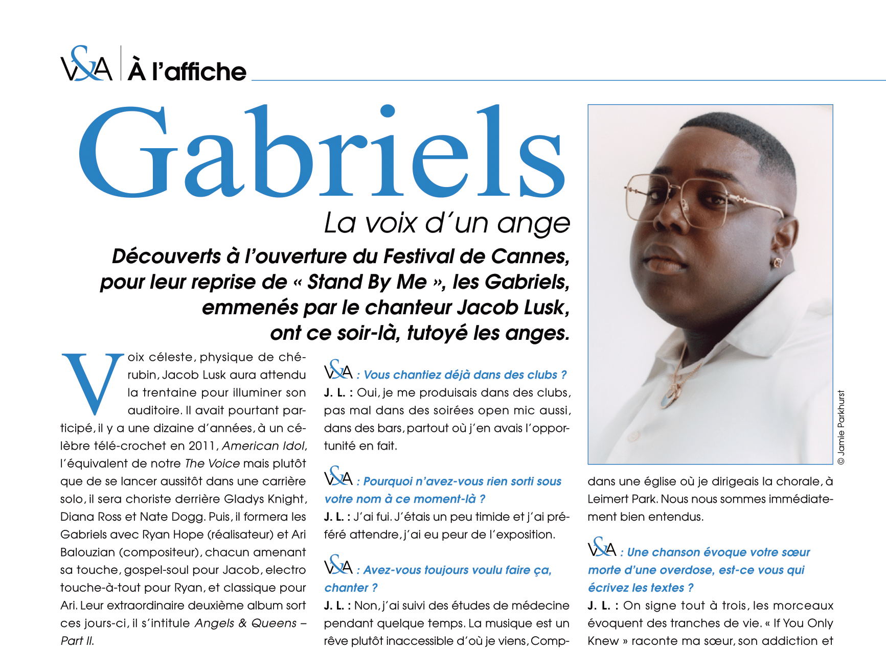A l'affiche de Vinyle & Audio numéro 19 : Gabriels