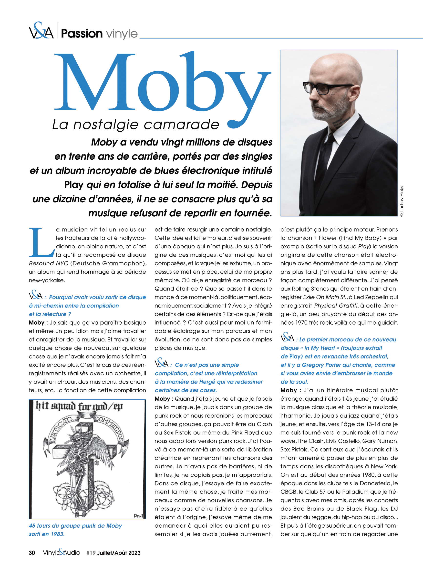 Passion vinyle : Moby