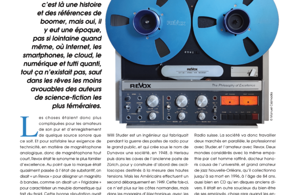 Vinyle & Audio numéro 19 : matériel de légende avec le magnéto Revox B77