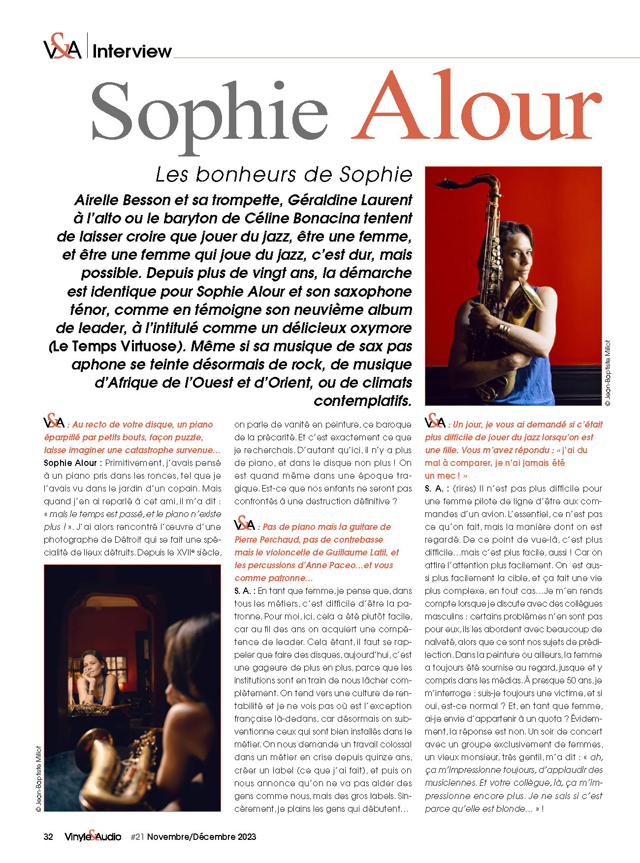 Interview : Sophie Alour
