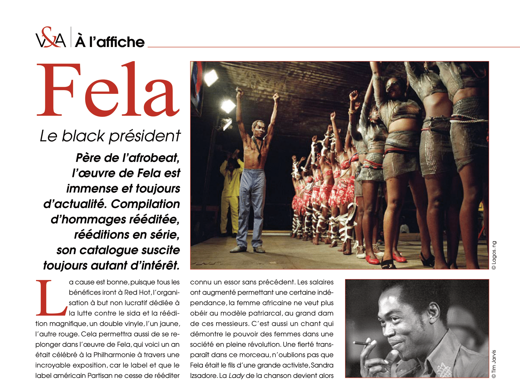 A l’affiche de Vinyle & Audio numéro 22 : Fela, le black president