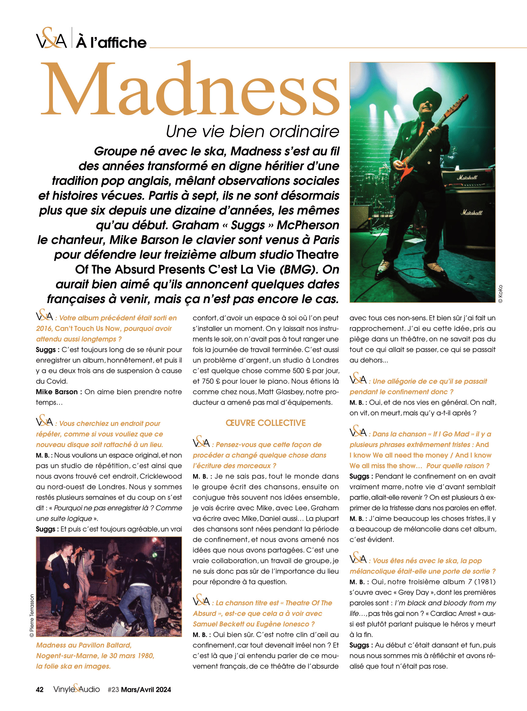 A l’affiche de Vinyle & Audio numéro 23 : Madness
