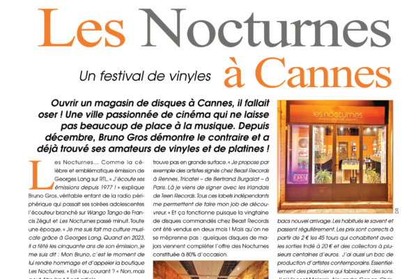 Bonnes adresses : Les Nocturnes, disquaire à Cannes