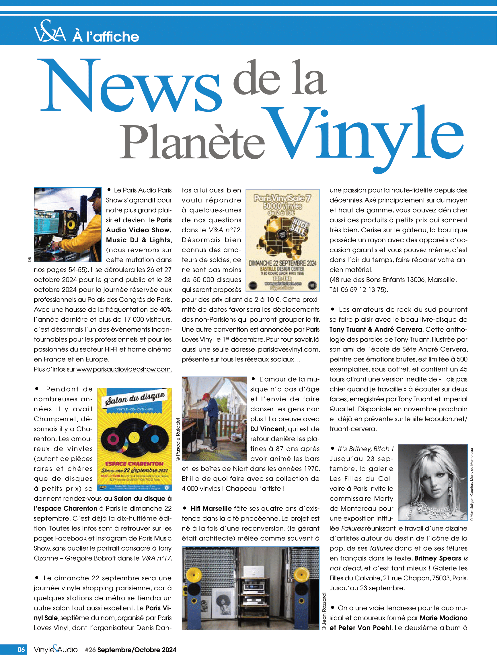 Brèves du n°26 : News de la Planète Vinyle