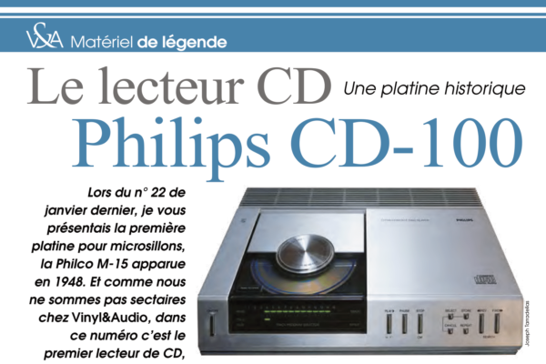 Matériel de légende : le lecteur CD Philips CD-100