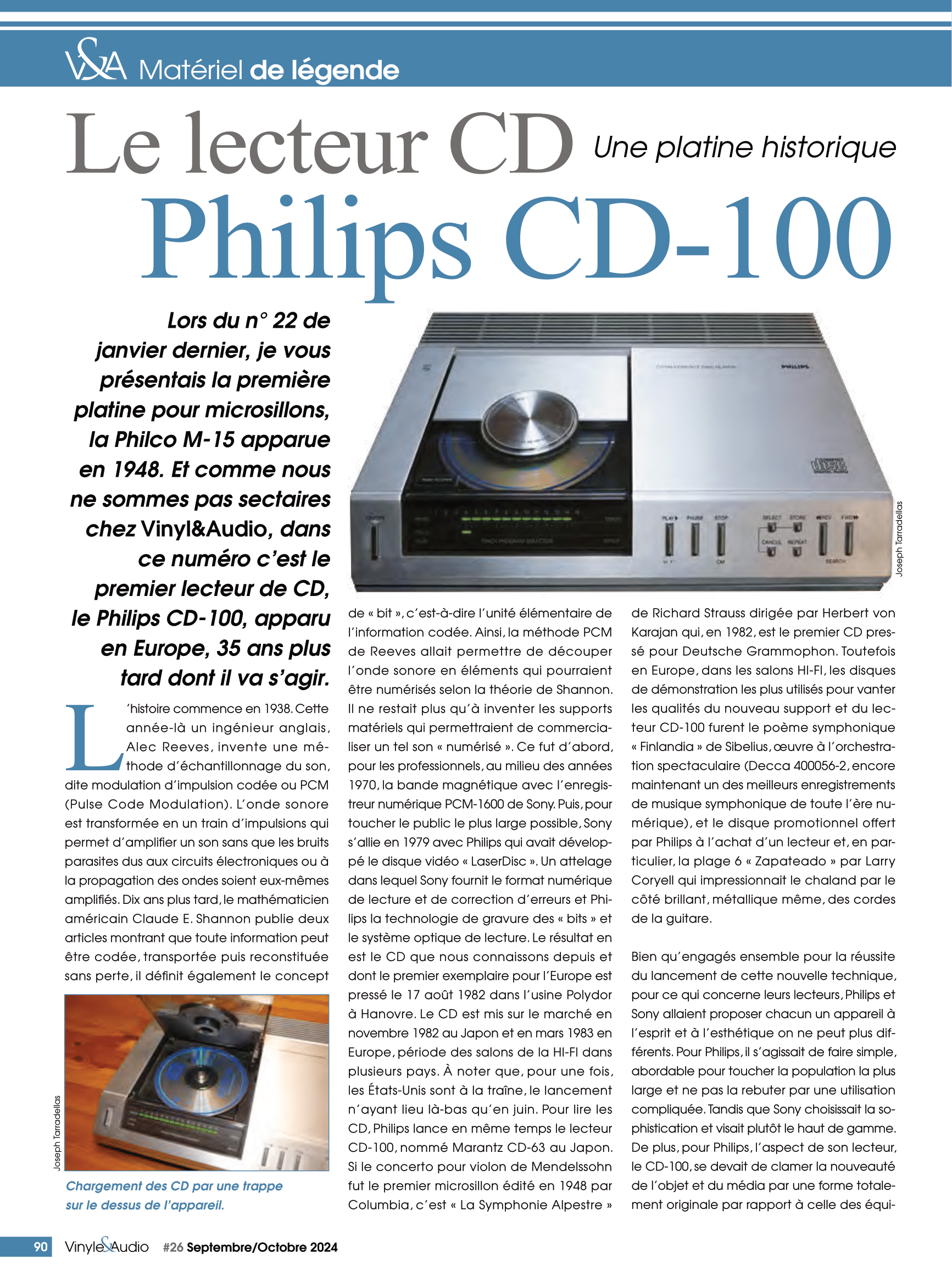 Matériel de légende : le lecteur CD Philips CD-100