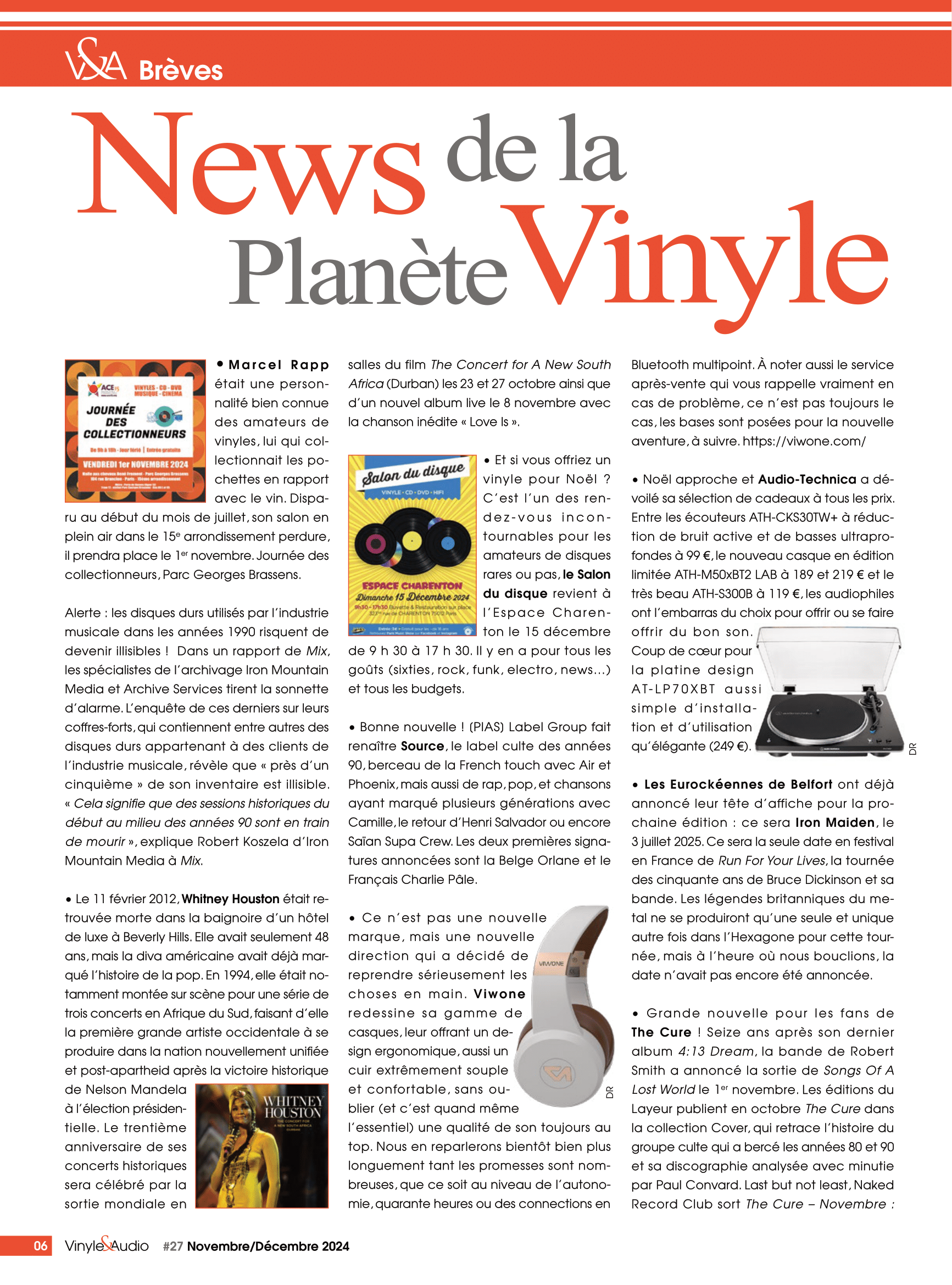 Brèves du n°27 : News de la Planète Vinyle