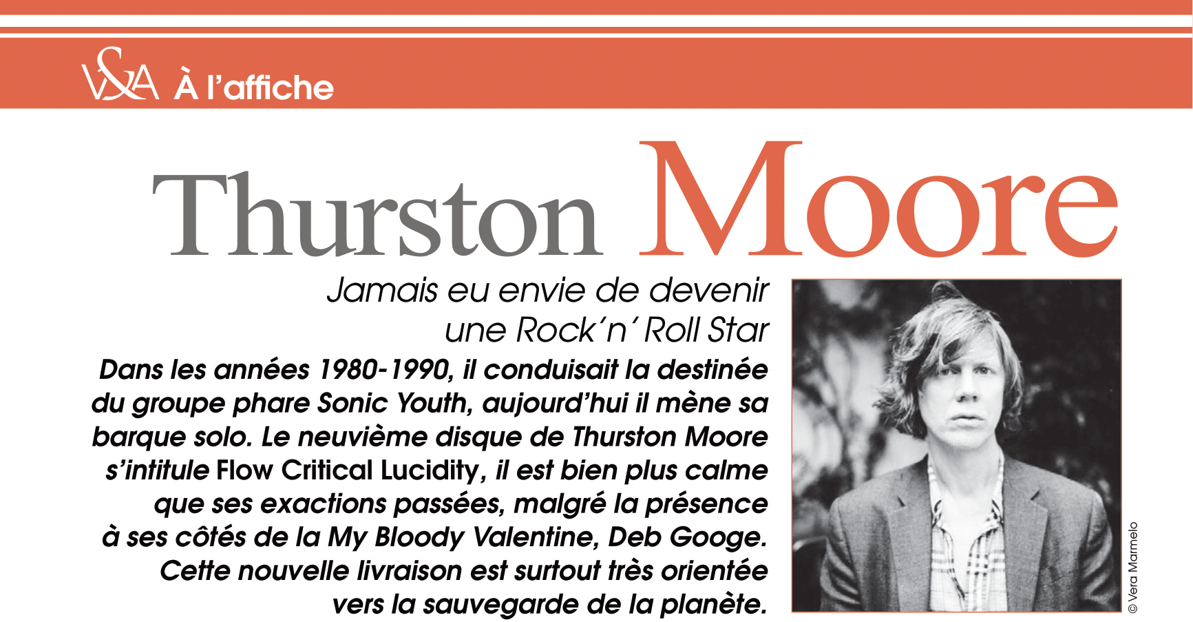 A l’affiche du n°27 : Thurston Moore 