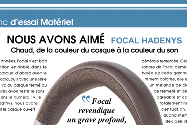 Nous avons aimé : FOCAL HADENYS