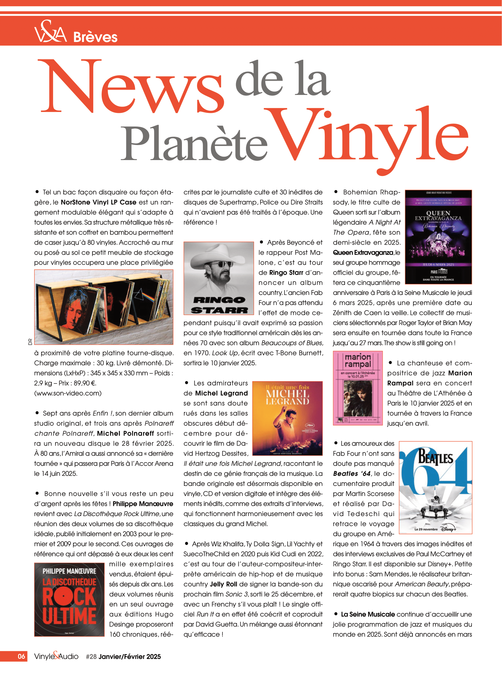 A l'affiche du n°28 : les News de la Planète Vinyle