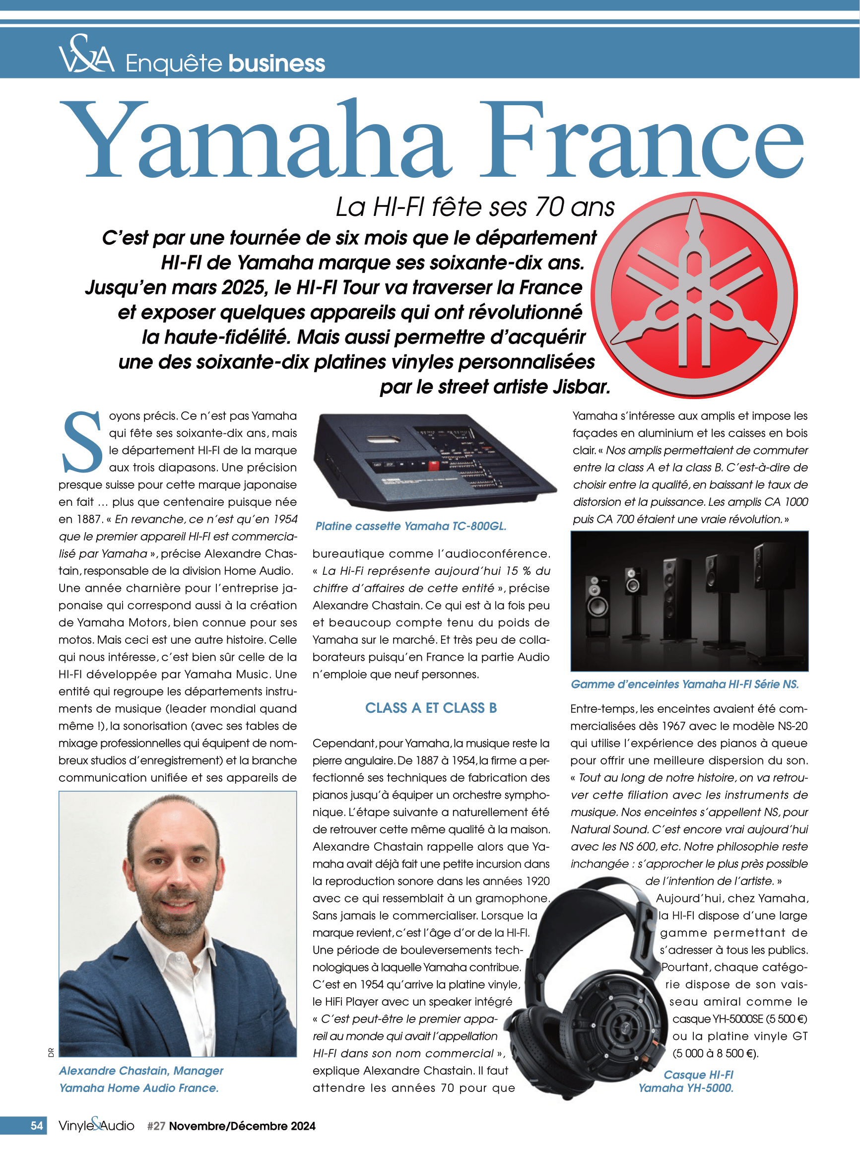 Yamaha France : la HI-FI fête ses 70 ans