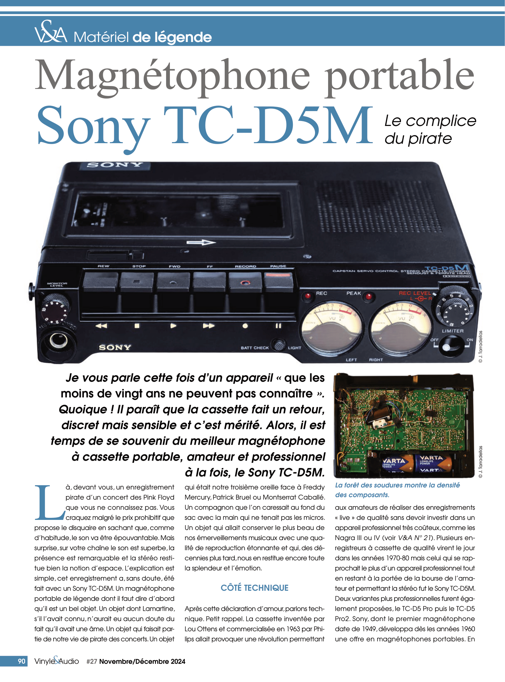 Matériel de légende : Sony TC-D5M