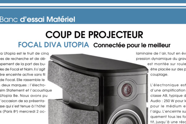 Coup de projecteur : Focal Diva Utopia