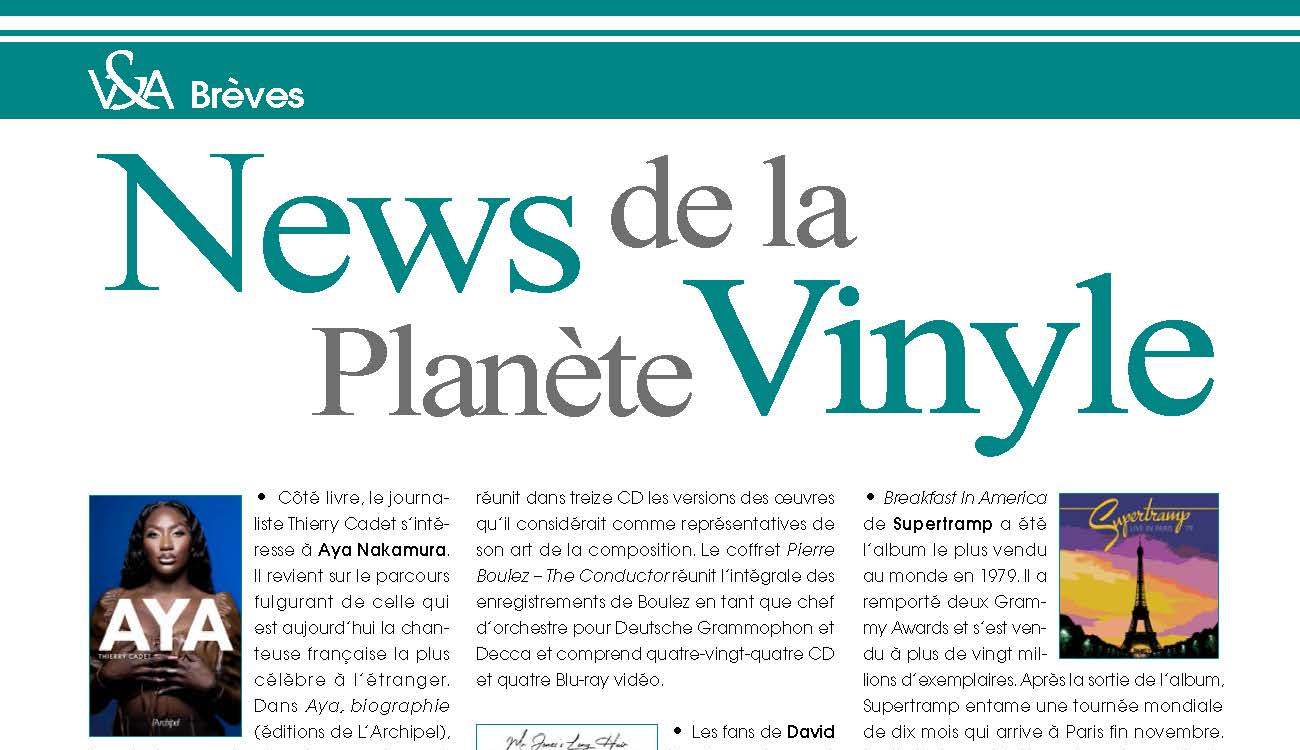 A l'affiche du n°29 : les News de la Planète Vinyle