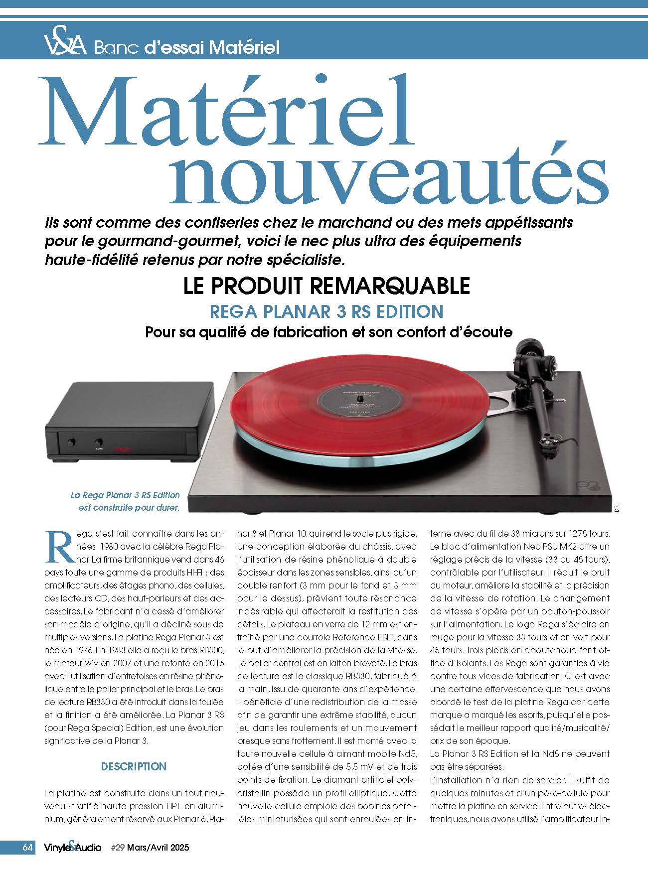 REGA PLANAR 3 RS EDITION