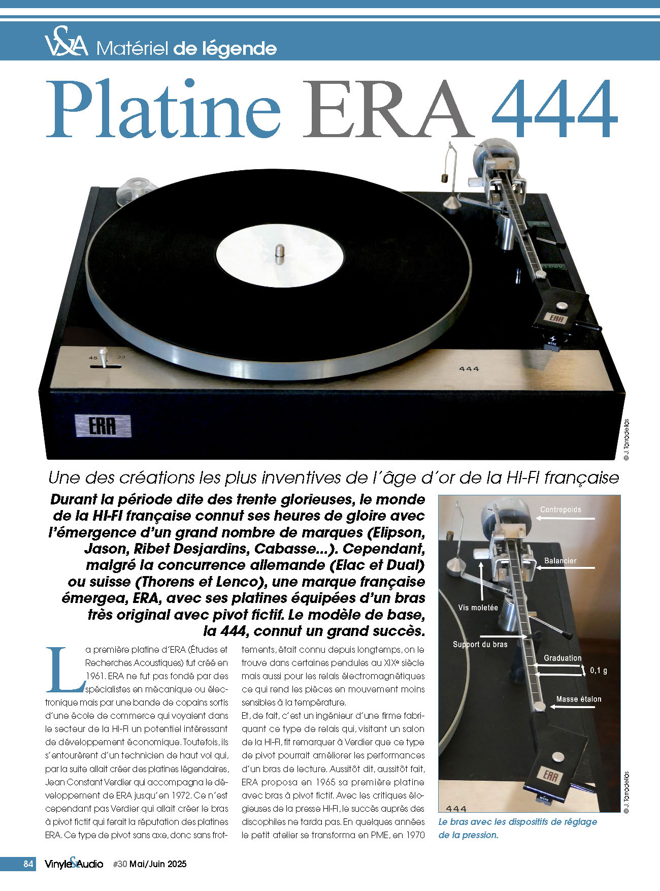 Matériel de légende : Platine ERA 444