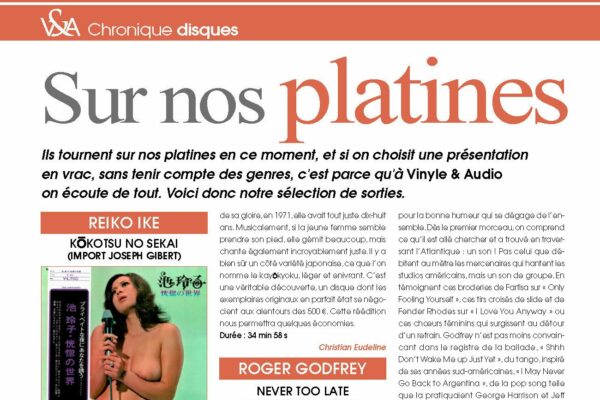 Chronique disques du n°30