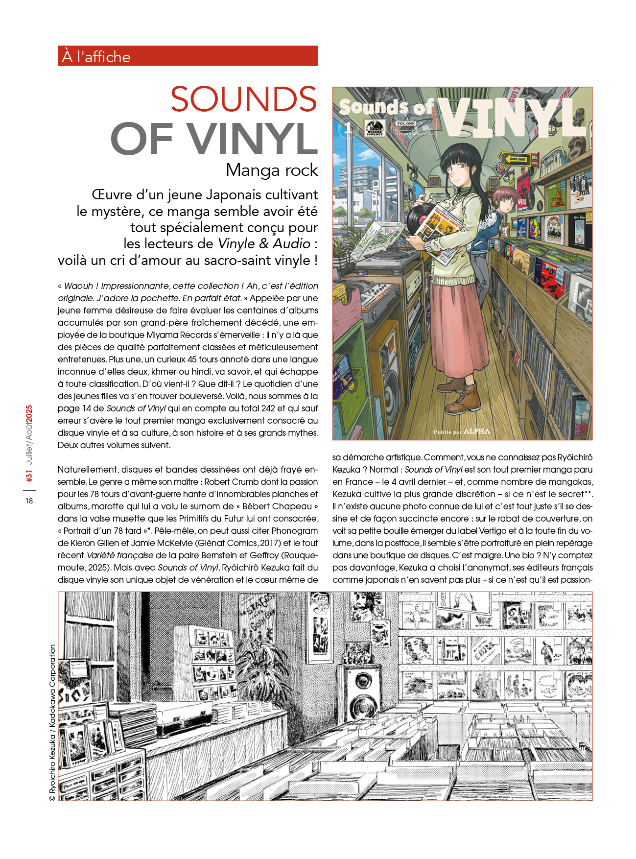 A l’affiche du n°31 : Sounds of Vinyl