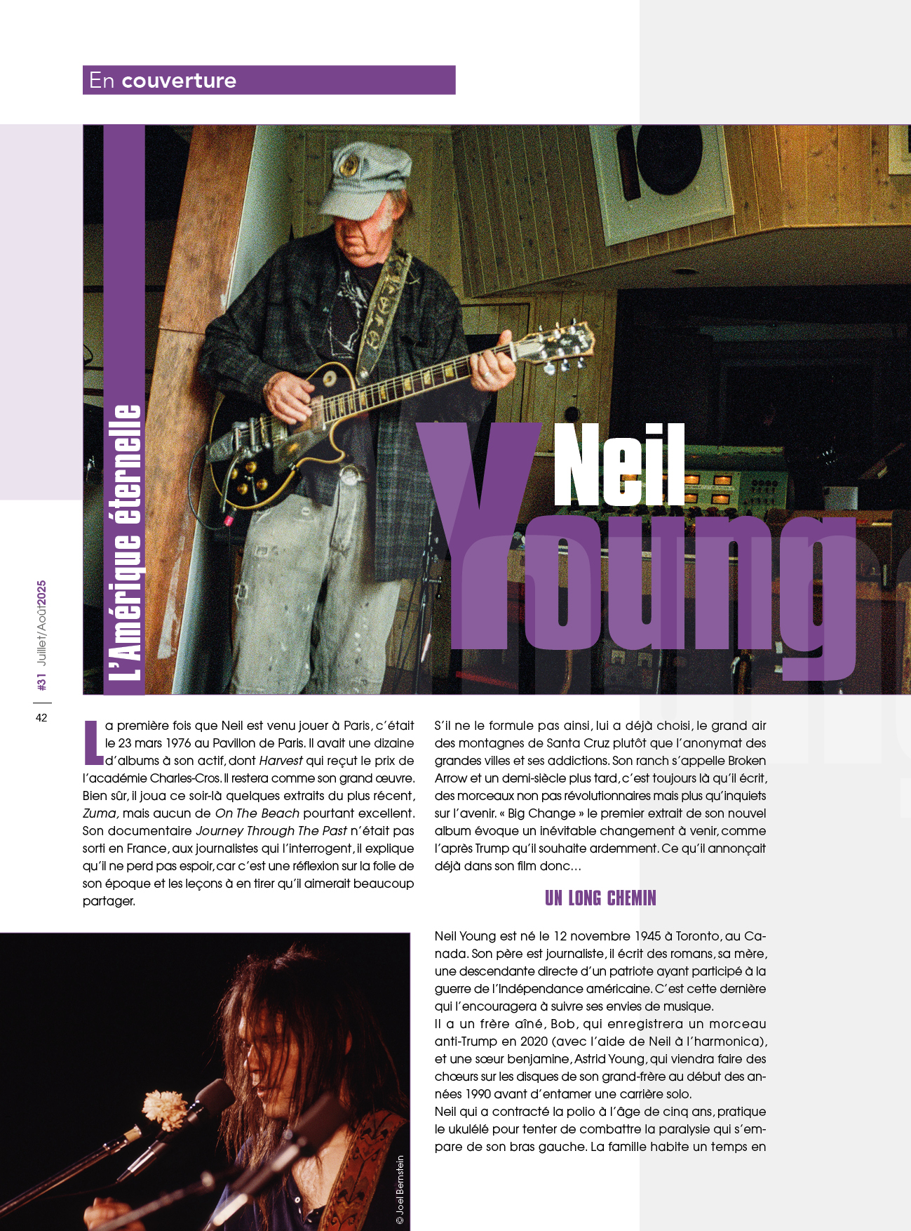 En couverture du numéro 31 : Neil Young