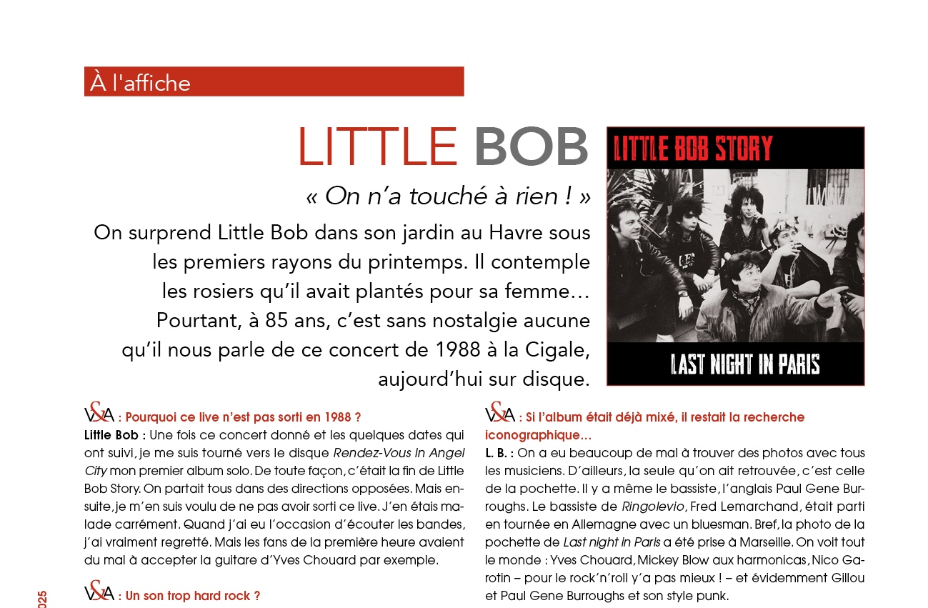 A l’affiche du n°31 : Little Bob