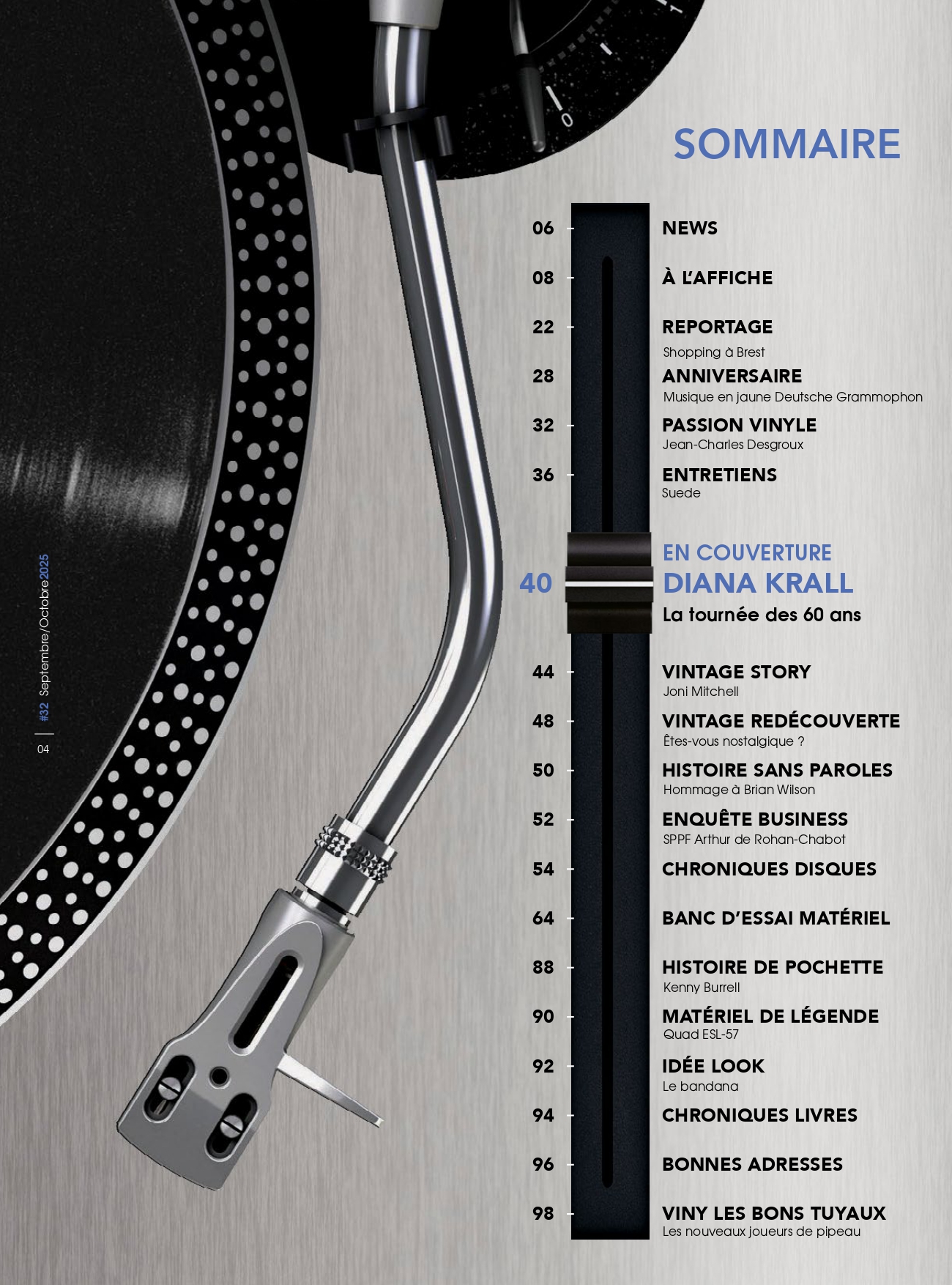 Vinyle&Audio - numéro 32 - Sommaire