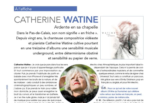 A l’affiche du n°32 : Catherine Watine