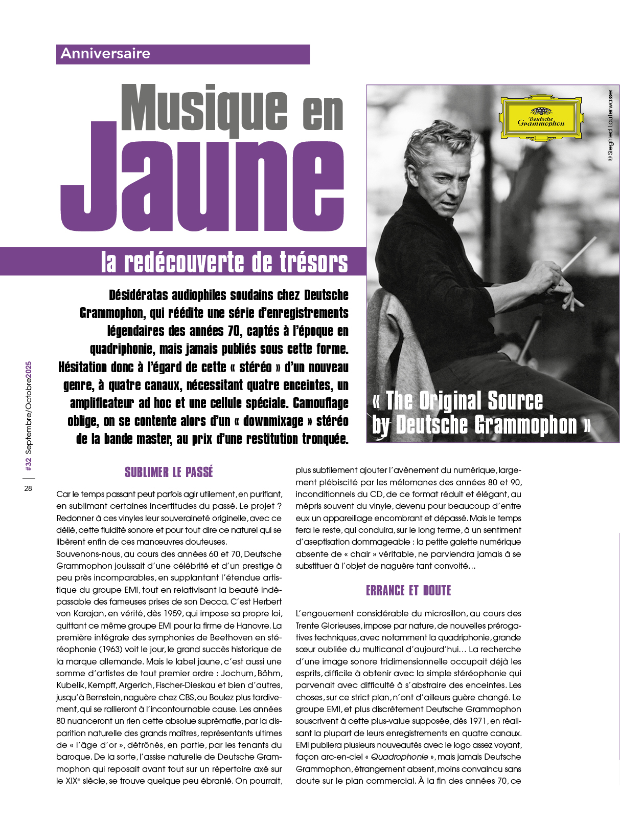 Anniversaire : Deutsche Grammophon