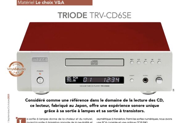 Le choix V&A : TRIODE TRV-CD6SE