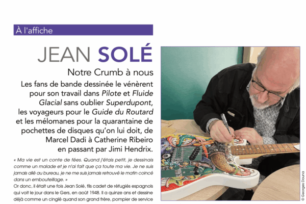 A l’affiche du n°33 : Jean Solé