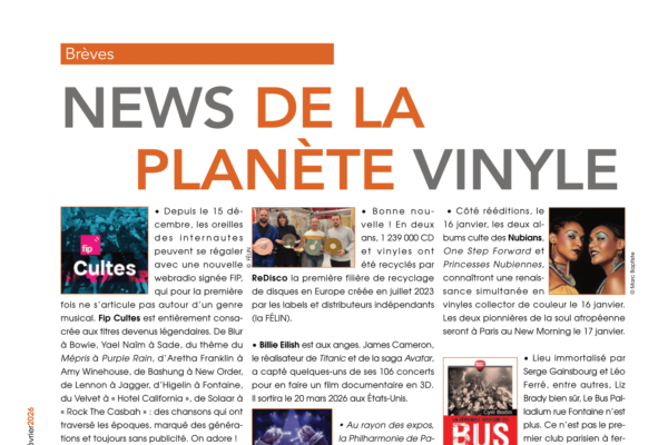 A l’affiche du n°34 : les News de la Planète Vinyle